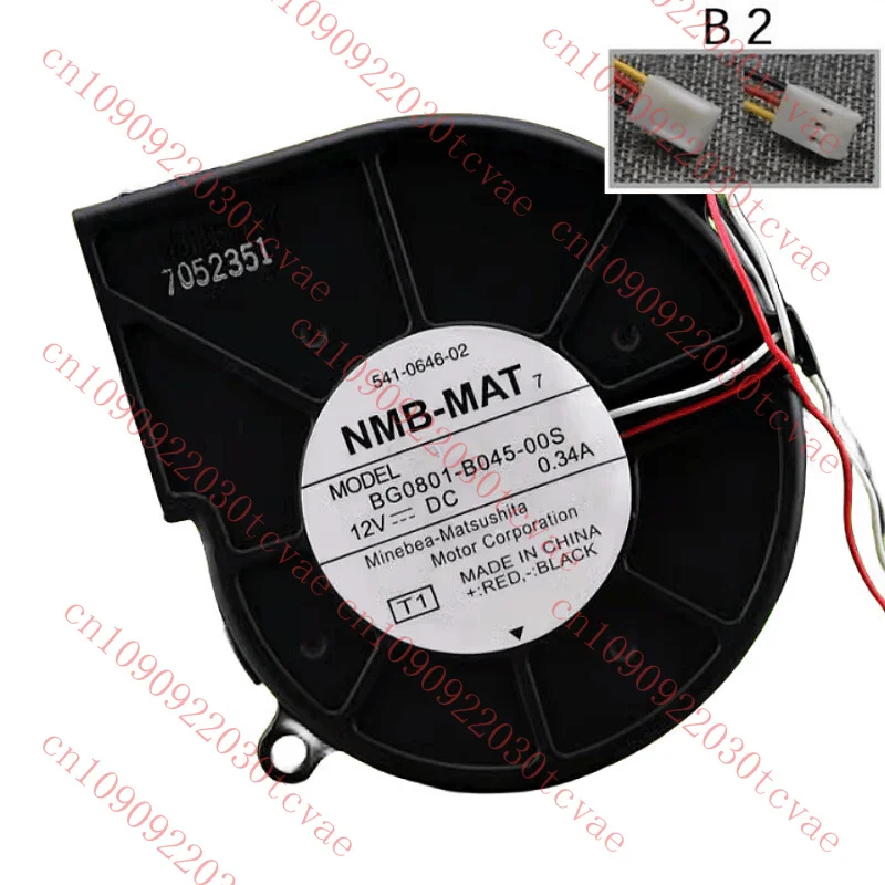 Новый охлаждающий вентилятор BG0801-B045-00S 3-проводной DC12V 0.34A для кулера NMB-MAT