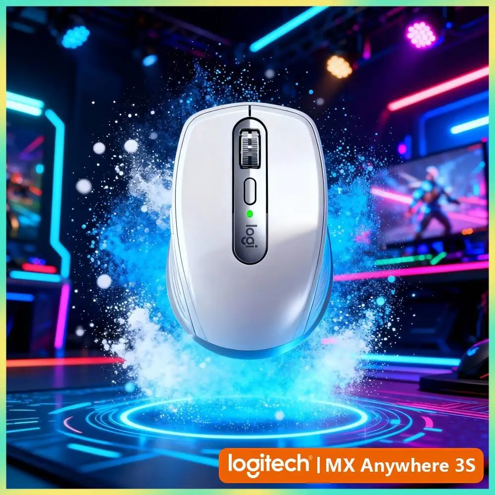 Durable MX Anywhere 3S - 8K DPI Darkfield, 70-Day Battery, Silent Click, Ideal for Snack Shop Office & Stock Prep