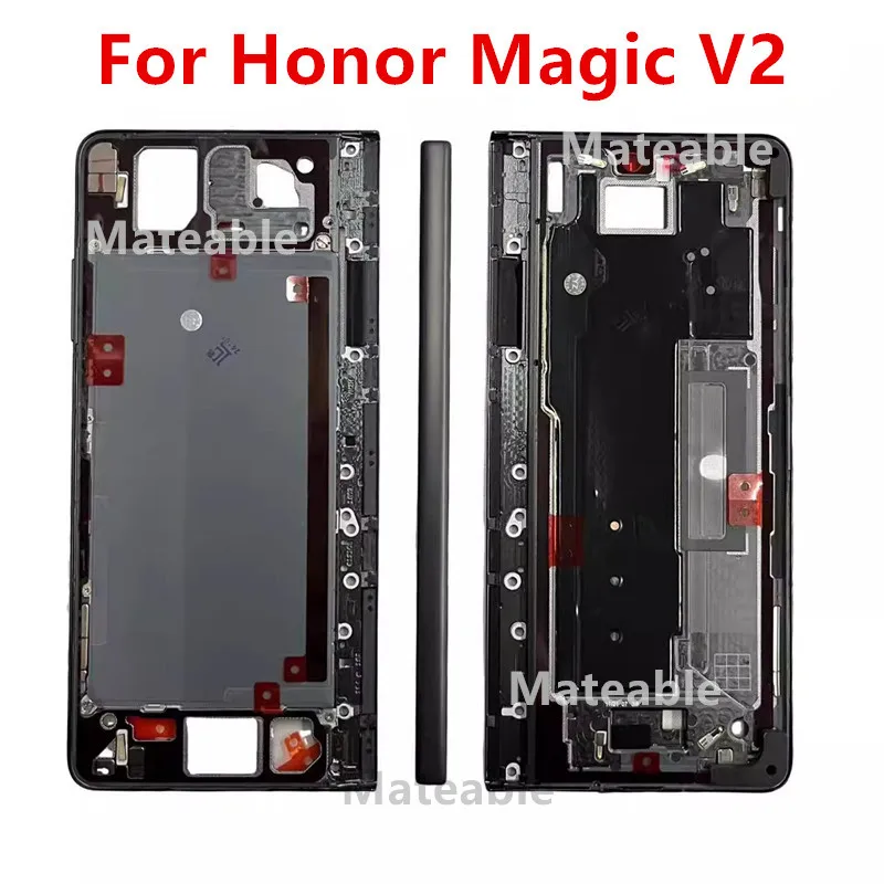 For Honor Magic V2 Front Middle Frame Shaft Plate Housing Board LCD Support Bezel Replace Repair Spare Parts VER-AN10 VER-N49