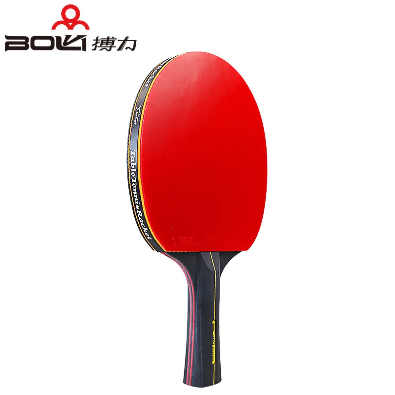 Juego de raqueta de tenis de mesa, mango largo/corto de 6 estrellas para estudiantes, paleta de Ping Pong serie A11