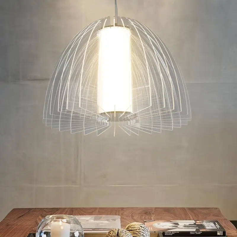 

Denmark Design Individual Luxury Transparent Acrylic Lights Designer Warm Coffee Restaurant Dining Room Bedroom led Pendant Lamp