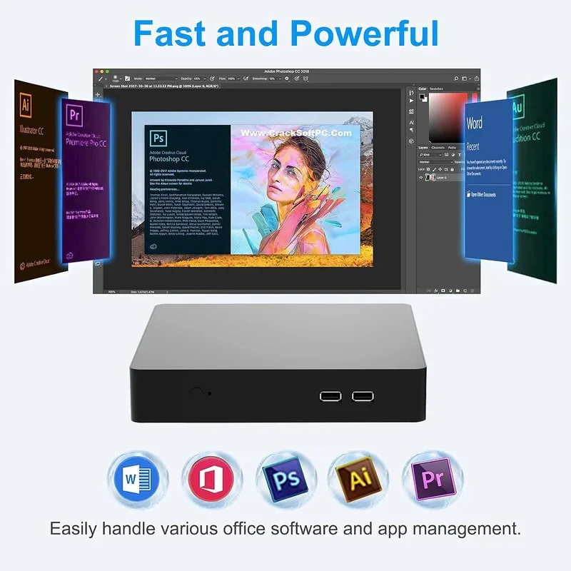 Set completo di mini giocatori di PC per computer industriale senza ventola Core I7 I5 I9 Completo