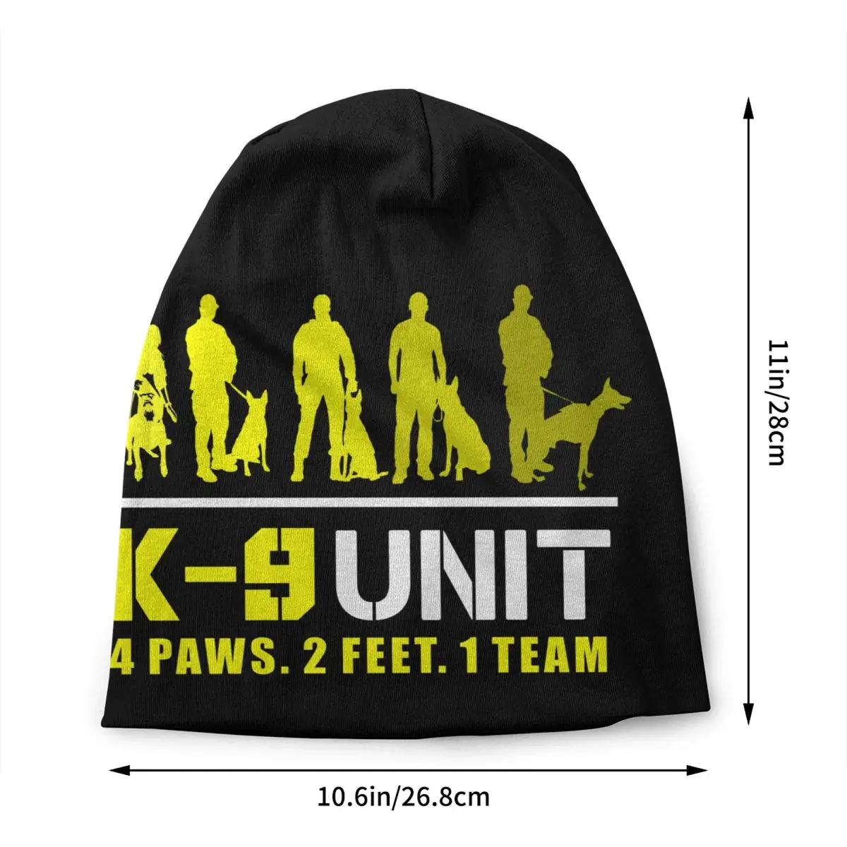 K9 Unit Malinois Beanie Cap Unisex Winter Warm Bonnet Knit Hats Hip Hop Outdoor Ski Belgian Shepherd Dog Skullies Beanies Hats