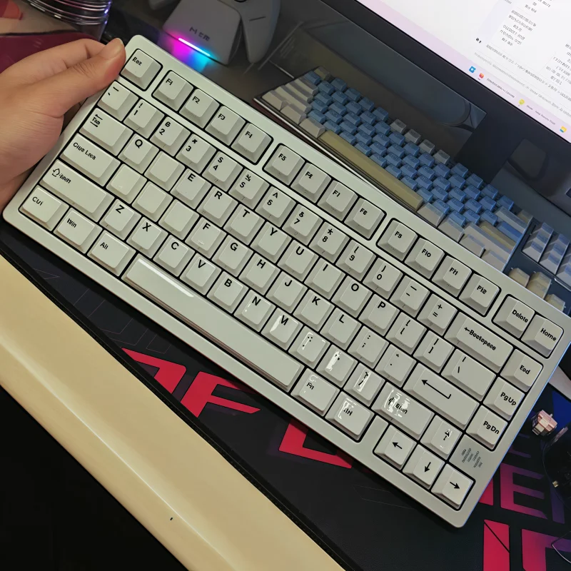 Dareu Ceramic Keycap 123key Mechanical Keyboard Smooth Surface Cherry Character Wear-Resistant Custom Gaming Keyboard Accessory