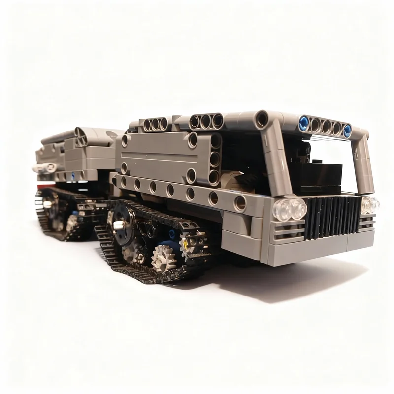 

883PCS MOC City Champions Super Car Smallest Articulated Tracked Vehicle Probably Model Technology DIY Building Blocks Gift Home