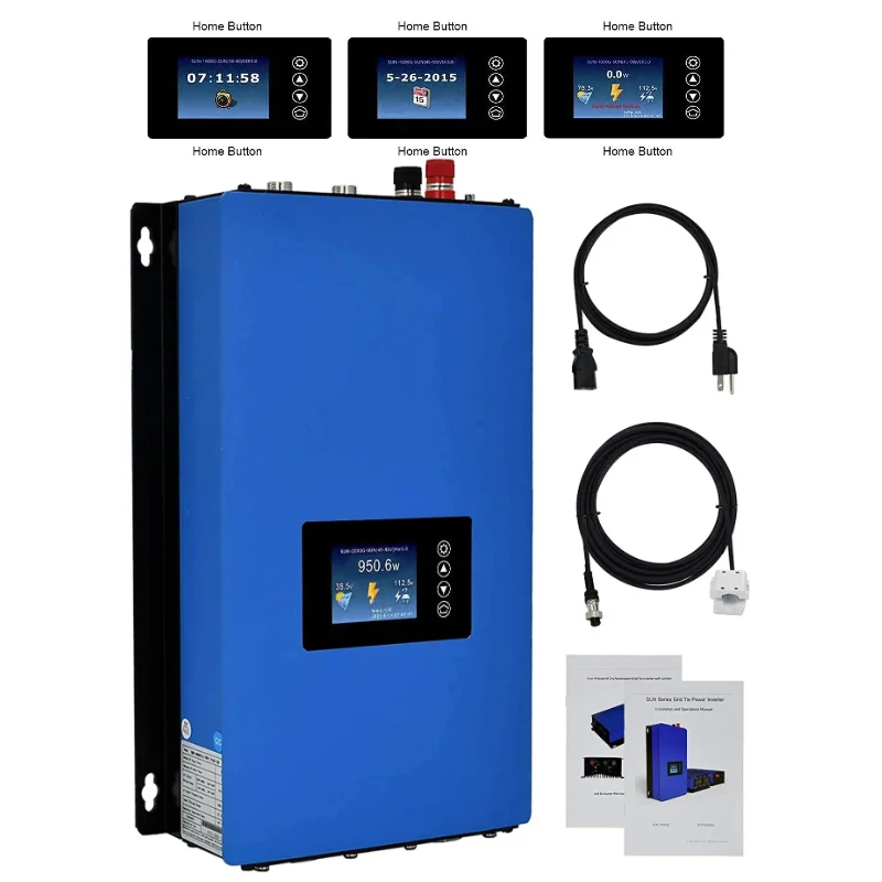 5000W Wind MPPT Power On Grid Tie Inverter With Limiter Sensor Pure Sine Wave 230V For 24V 48V Wind Turbine Generator