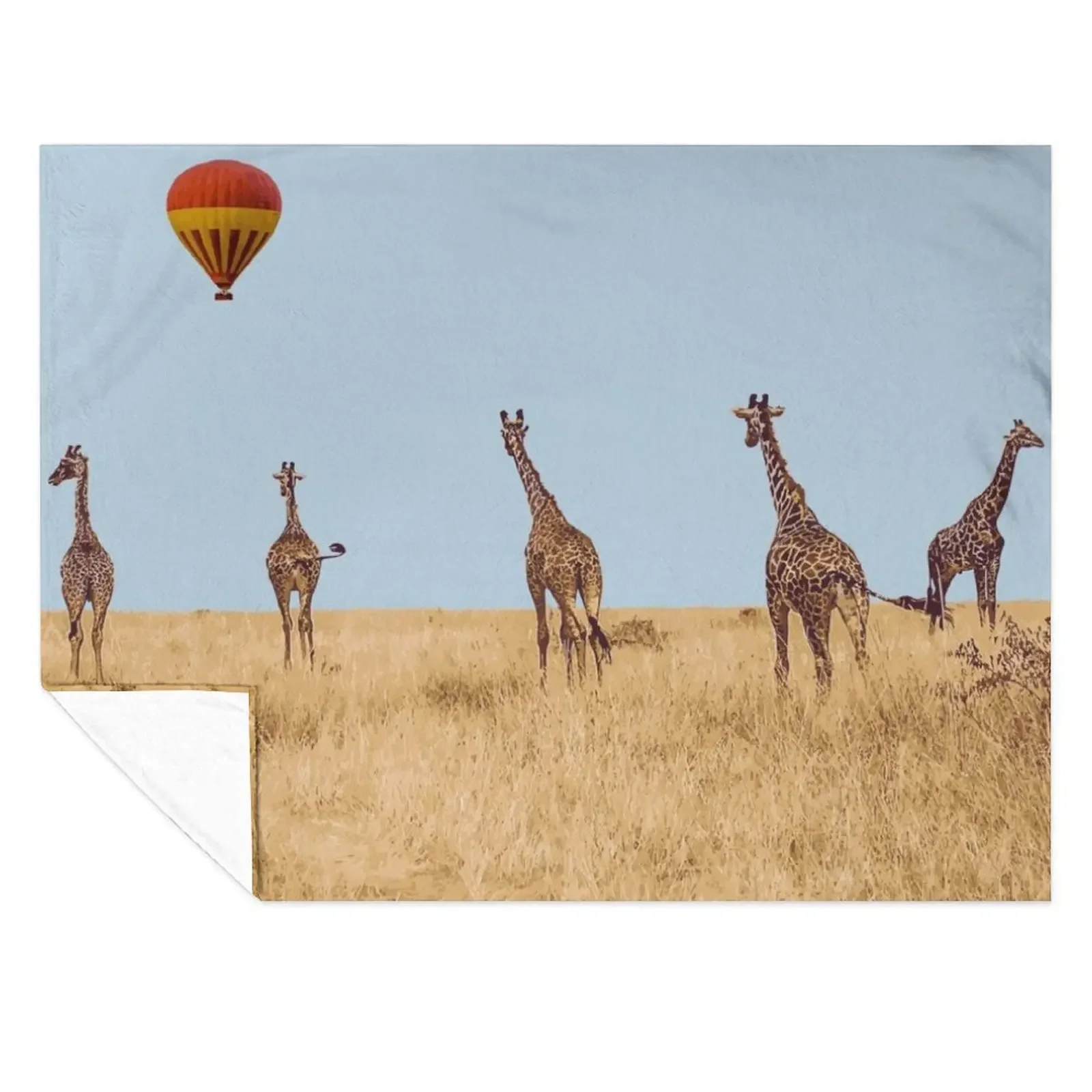 

Maasai Mara National Park, Kenya Illustration Artwork Throw Blanket Thermal halloween sofa bed Picnic Blankets
