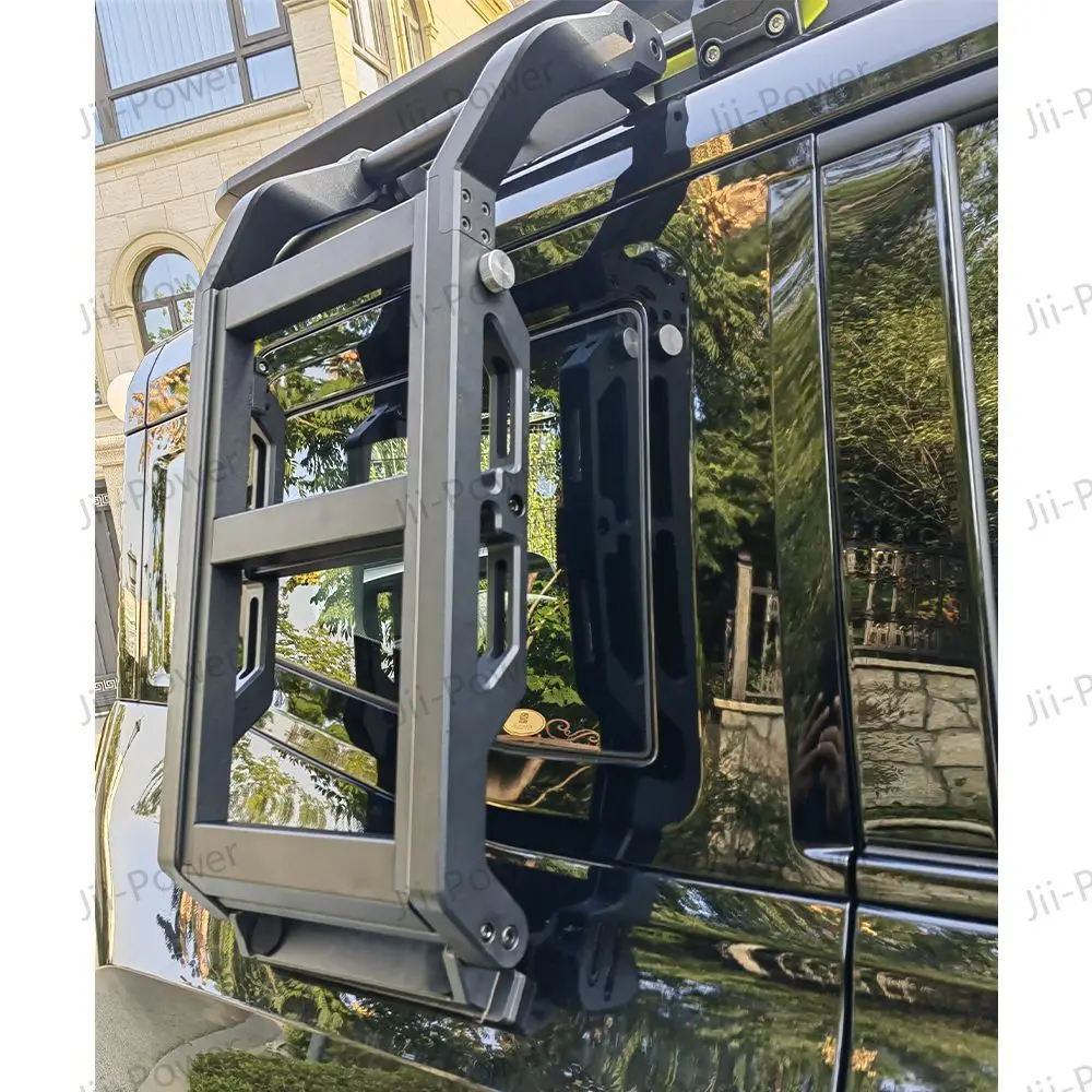 JP ODM OEM New Design 4x4 Off Road Aluminum Foldable Roof Side Ladder for JETOUR T2 TRAVELER FOLDING LADDER 2023+