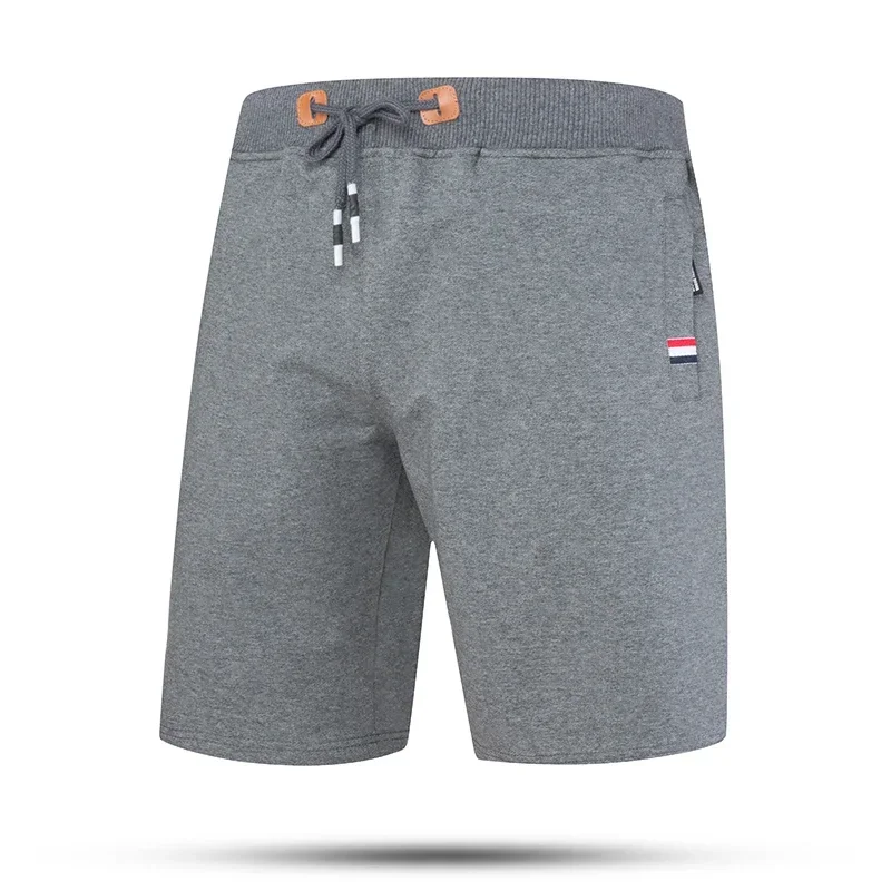 M-8XL pantalones cortos informales de algodón para hombre, pantalones cortos de verano 2025, Bermudas cortas a la moda para hombre, pantalones cortos de gimnasio transpirables sólidos para Fitness
