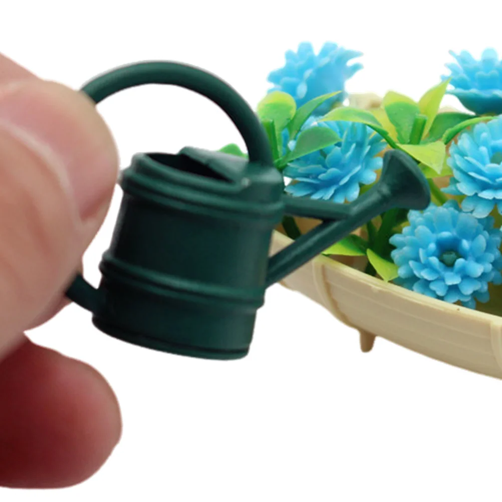 Simulation Gardening Tools Tiny House Accessory Small Kettle Mini Accessories Alloy Watering Can Dolls