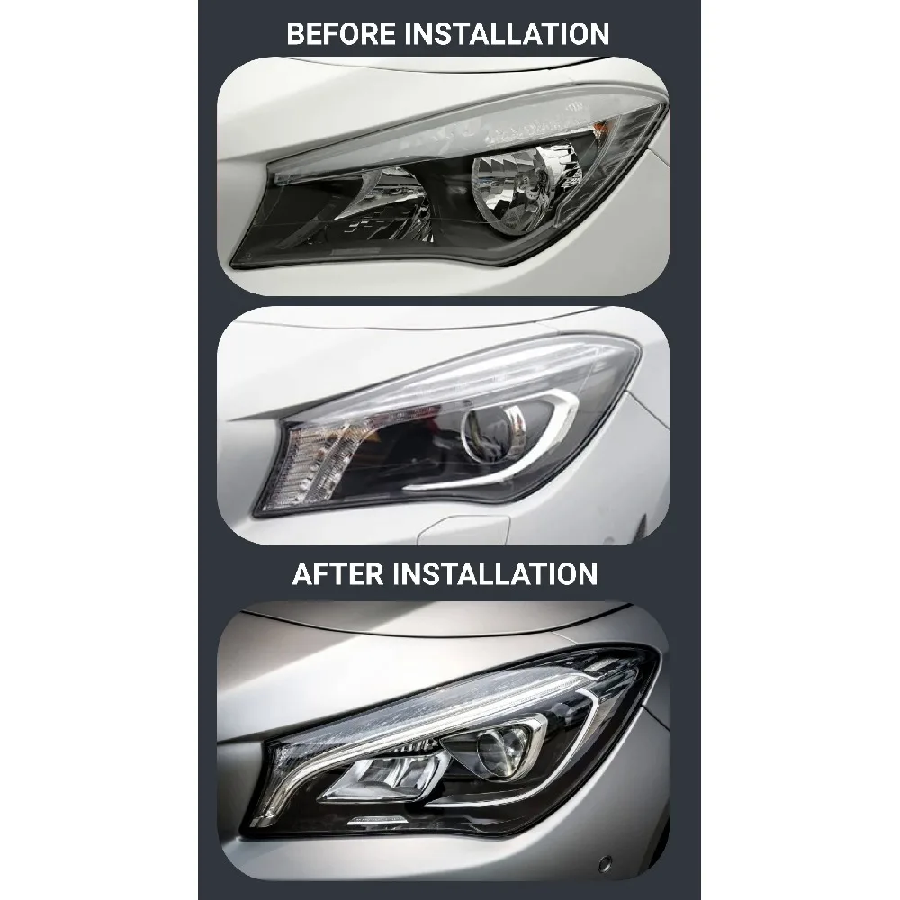 W117 CLA Upgrade Headlights LED for Benz 2014-2020 CLA220 CLA45 CLA260 C117 Head Lamp Assembly Front Lamps Accessories Modified