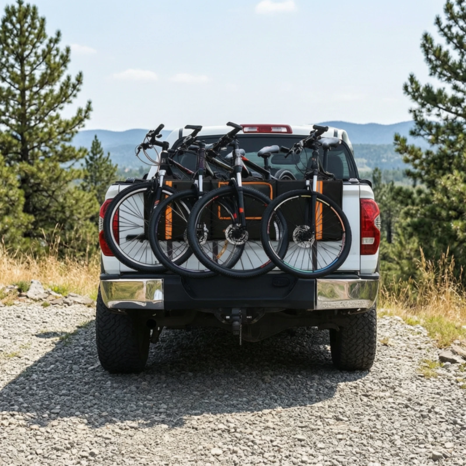 Tailgate Bike Pad Padded Tailgate Pad with Pocket Sturdy Wear-Resistant for Truck Owners, Trail Days