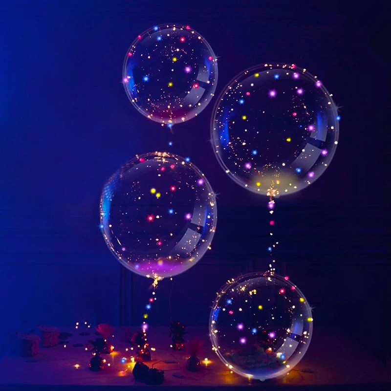 5pcs/set Transparent Inflatable Balloons 12-36IN Clear Bobo Inflatable Helium Globos Background Decor Supplies DIY Accessories