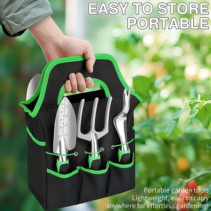 

AB11-8Pcs Gardening Tool Set, Including Pruners, Gloves, Rakes, Shovels, Etc For Planting, Pruning And Transplanting