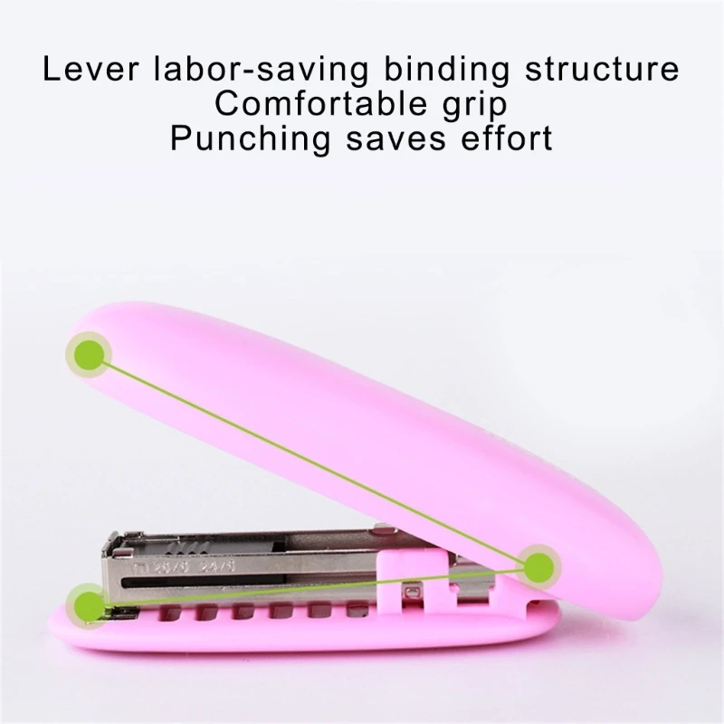6 PCS Paper Stapler Small Stapler Desk Stapler Portable Stapler для домашнего офиса D2RC