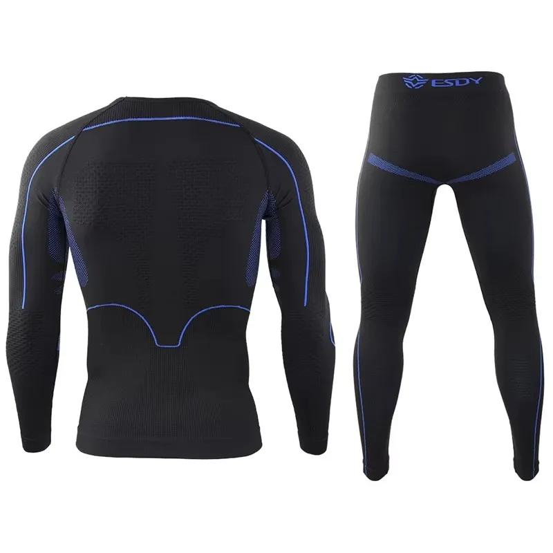 Men Sport Thermal Underwear Suits Outdoor Cycling Compression Sportswear Quick Dry Breathable Clothes Fitness Running Tracksuits