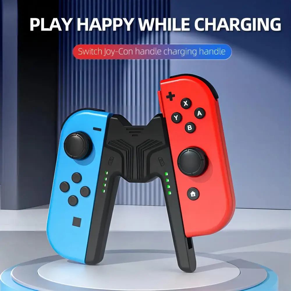 Staffa per impugnatura di ricarica Aolion per Switch Joycon Maniglia per controller di gioco Stazione di ricarica per impugnatura per accessori Nintendo Switch