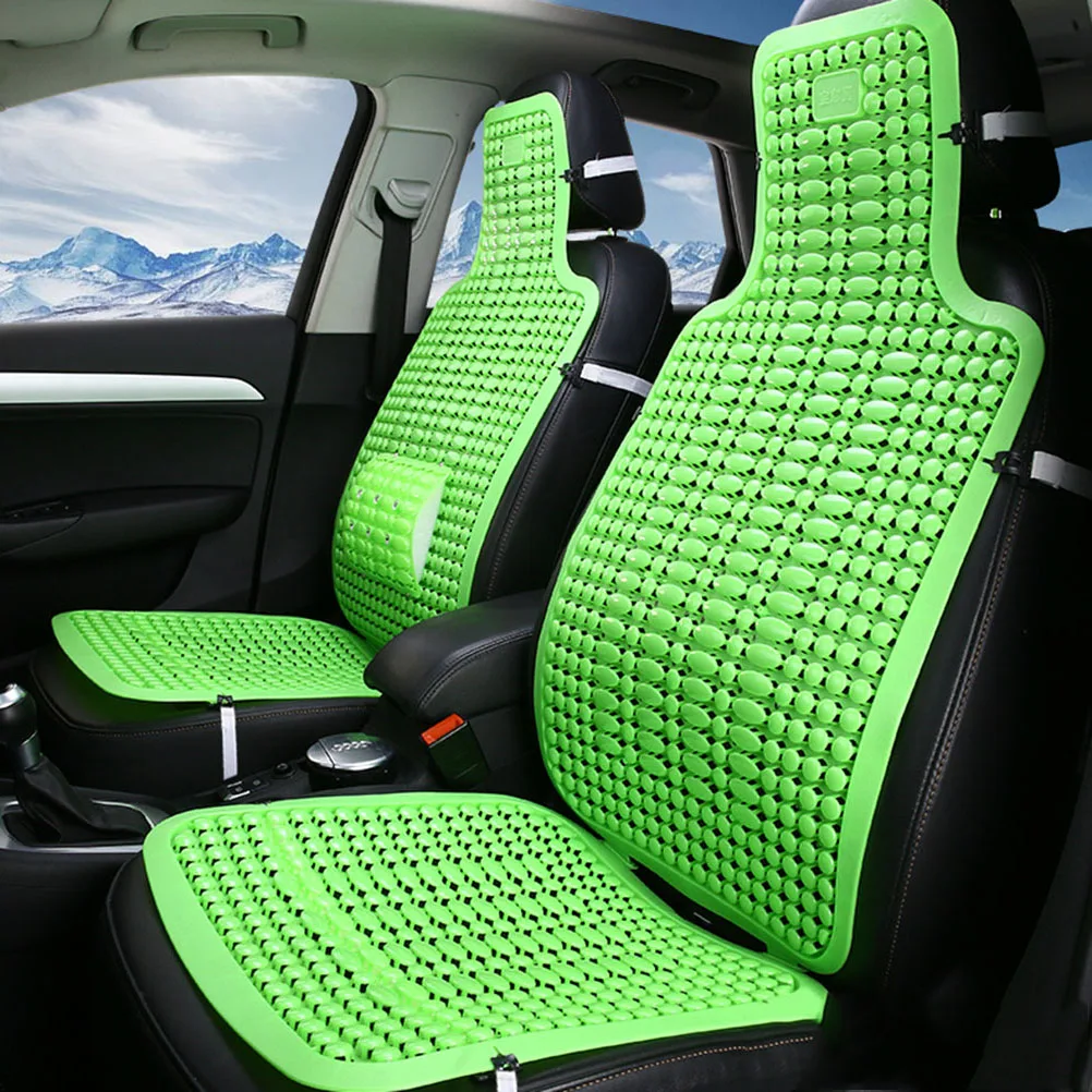 

Breathable Car Seat Cushion Summer Cooling Pad Comfortable Support Cushion For Vehicles Easy Installation Green Color For Home