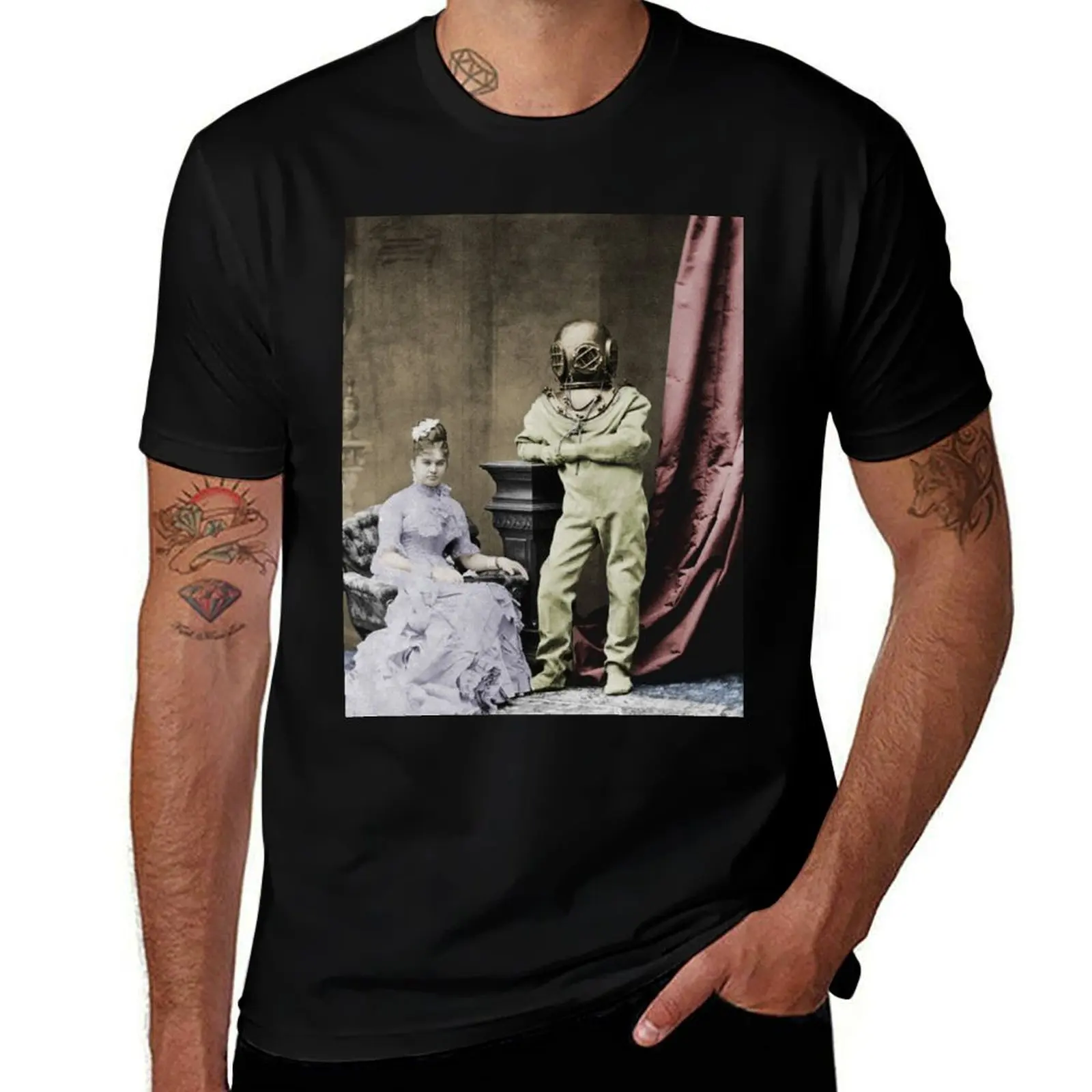 

Jules Verne inspired T-Shirt cotton t shirts man 100% t shirts for man pack white T-Shirt