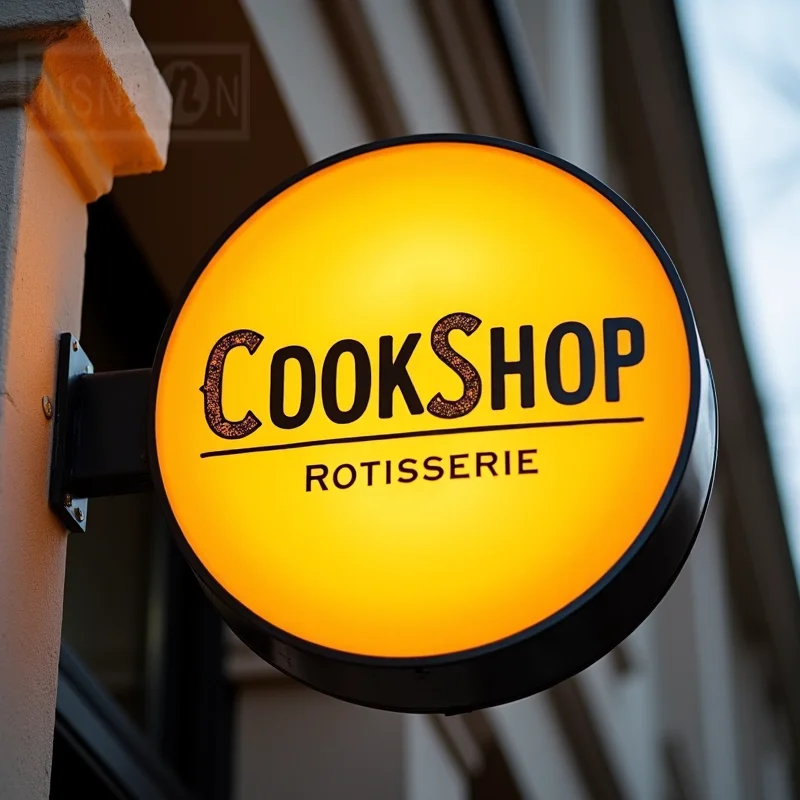 รอบกันน้ําอะคริลิคไฟ LED กล่องที่กําหนดเองป้ายธุรกิจกลางแจ้ง Double Sided Backlit โฆษณาติดผนังจอแสดงผล