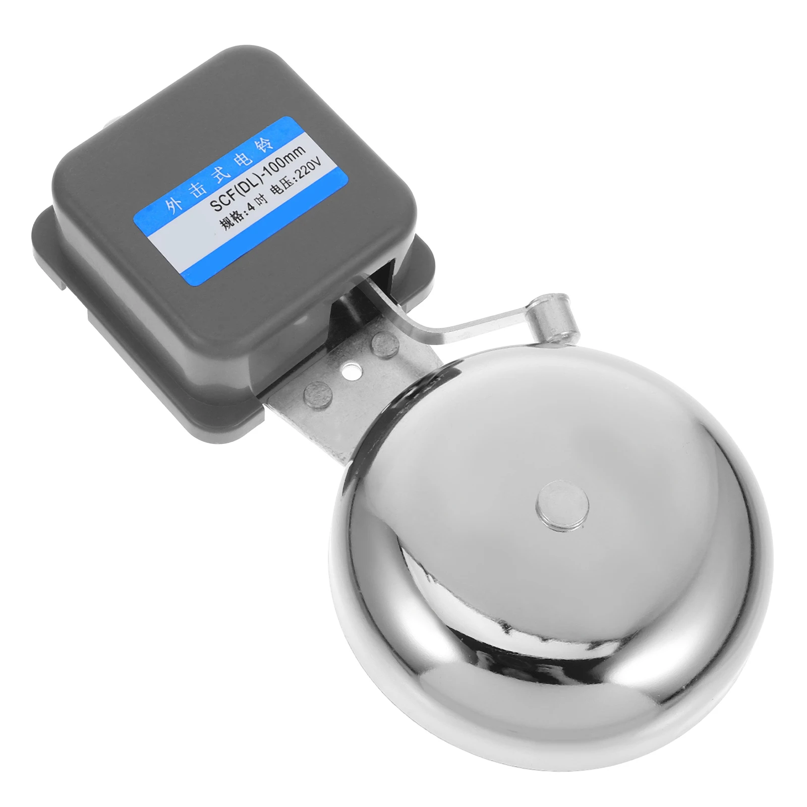 Chrome Plated Cast Iron Loud Electric Bell Automatic Ringing Factory School Doorbell Alarm Signal Bell Chime Alarm