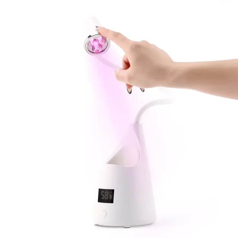 【CHIMU HOME】 Touch Sensor on Metal Ring for Easy Use Rechargeable Beam Nail Lamp for Flash Curing Soft Gel Tips and