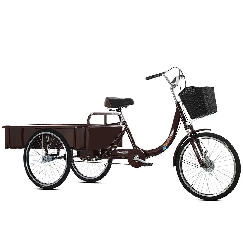 Human tricycle pedal pedal  light transportation adult small cargo