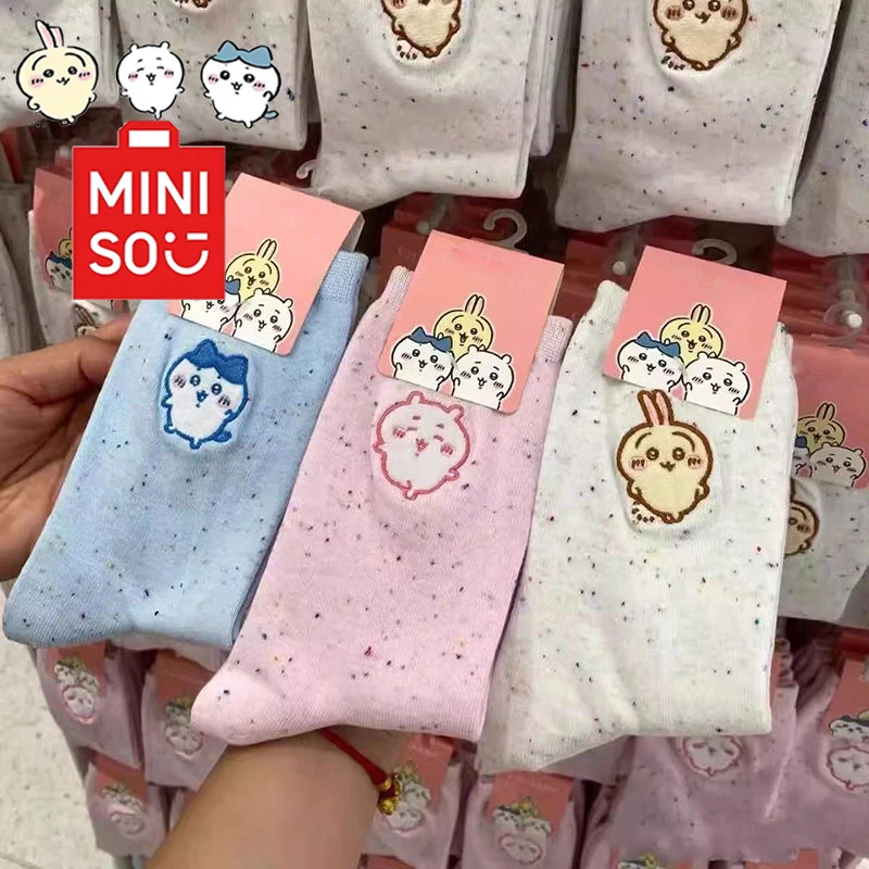 

MINISO New Japanese style chikova Cute Socks Usachi character pattern Simplified Korean version couple socks Cartoon version