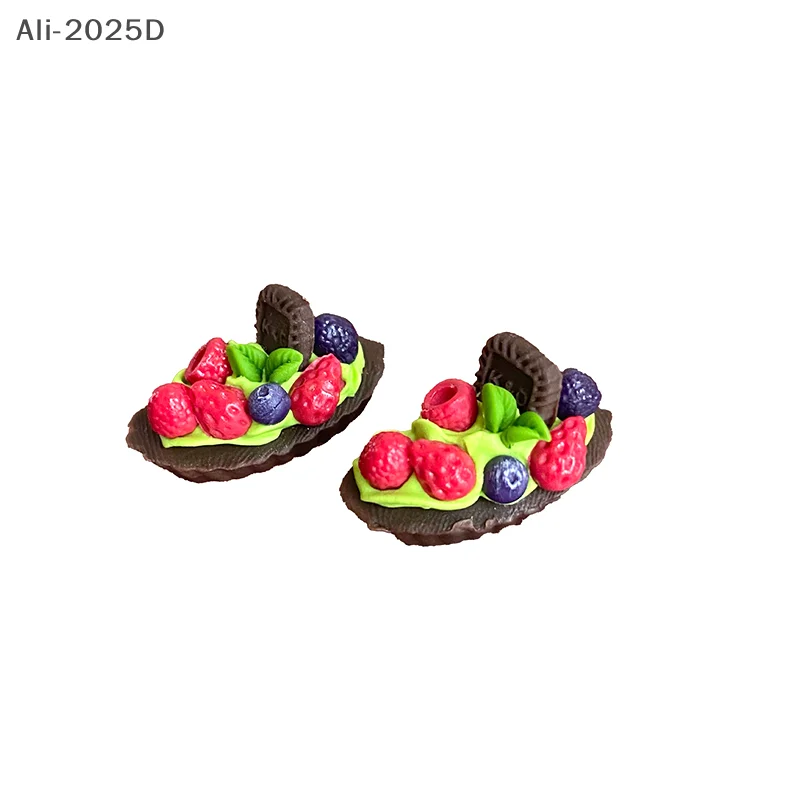 

1Pc/5Pcs 1:12 Dollhouse Mini Fruit Biscuit Simulation Kitchen Food Toy Accessories For Doll House Decor Kids Pretend Play Toy