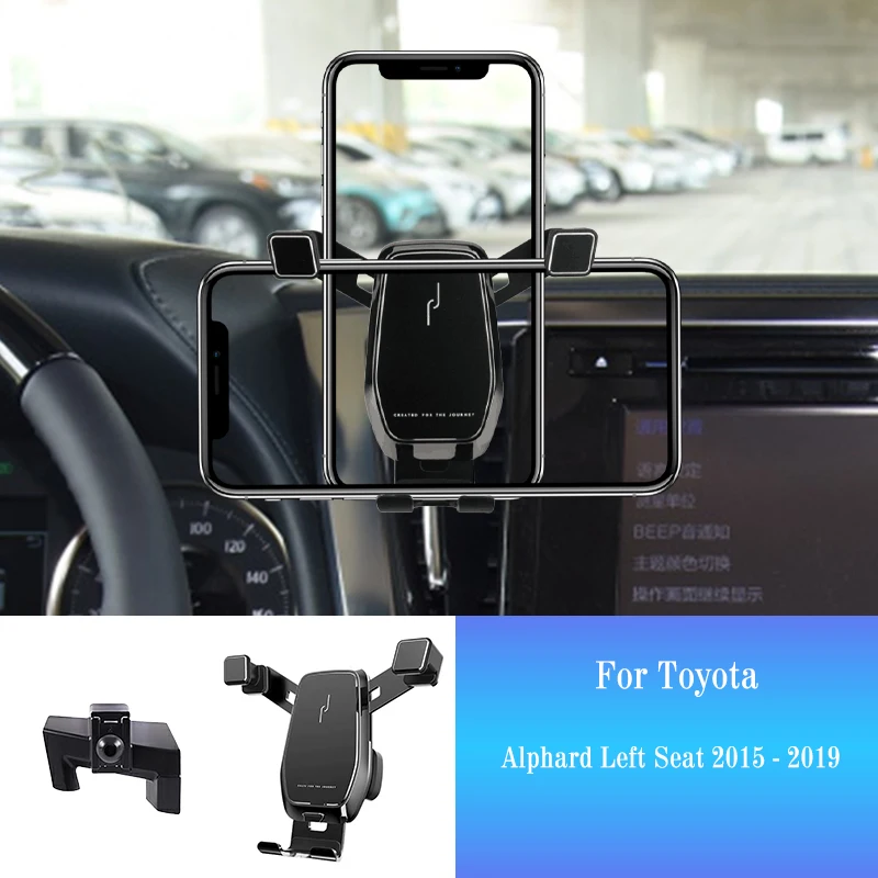 

Car Mobile Phone Holder for Toyota Alphard 2015-2019 2020-2021 Smartphone Mount Car Styling Bracket GPS Stand Rotatable Support