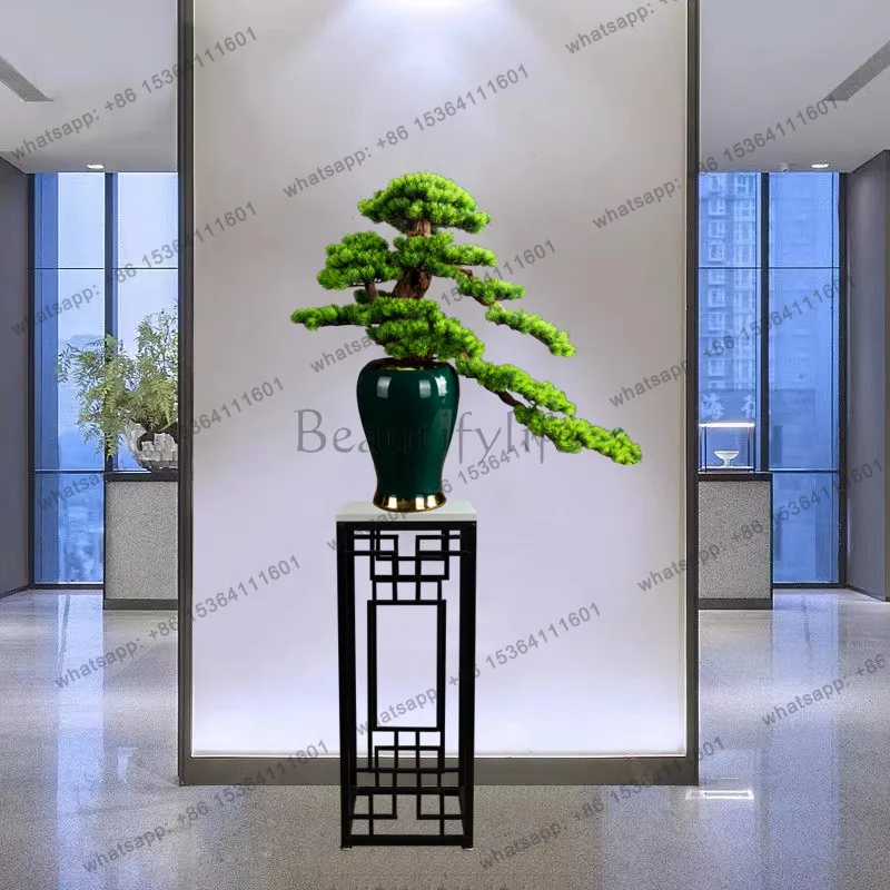 yj32 Simulated welcome pine large sales department green plant tea room bonsai decoration ornament