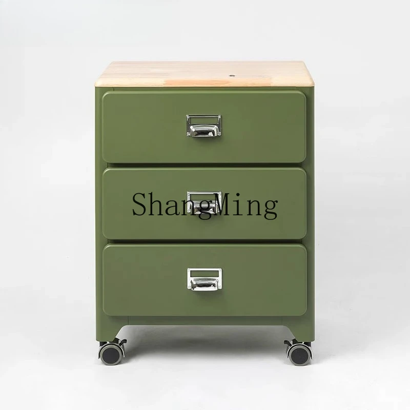 

CL trolley storage cabinet multi-function three-layer chest cabinet with hanging hole