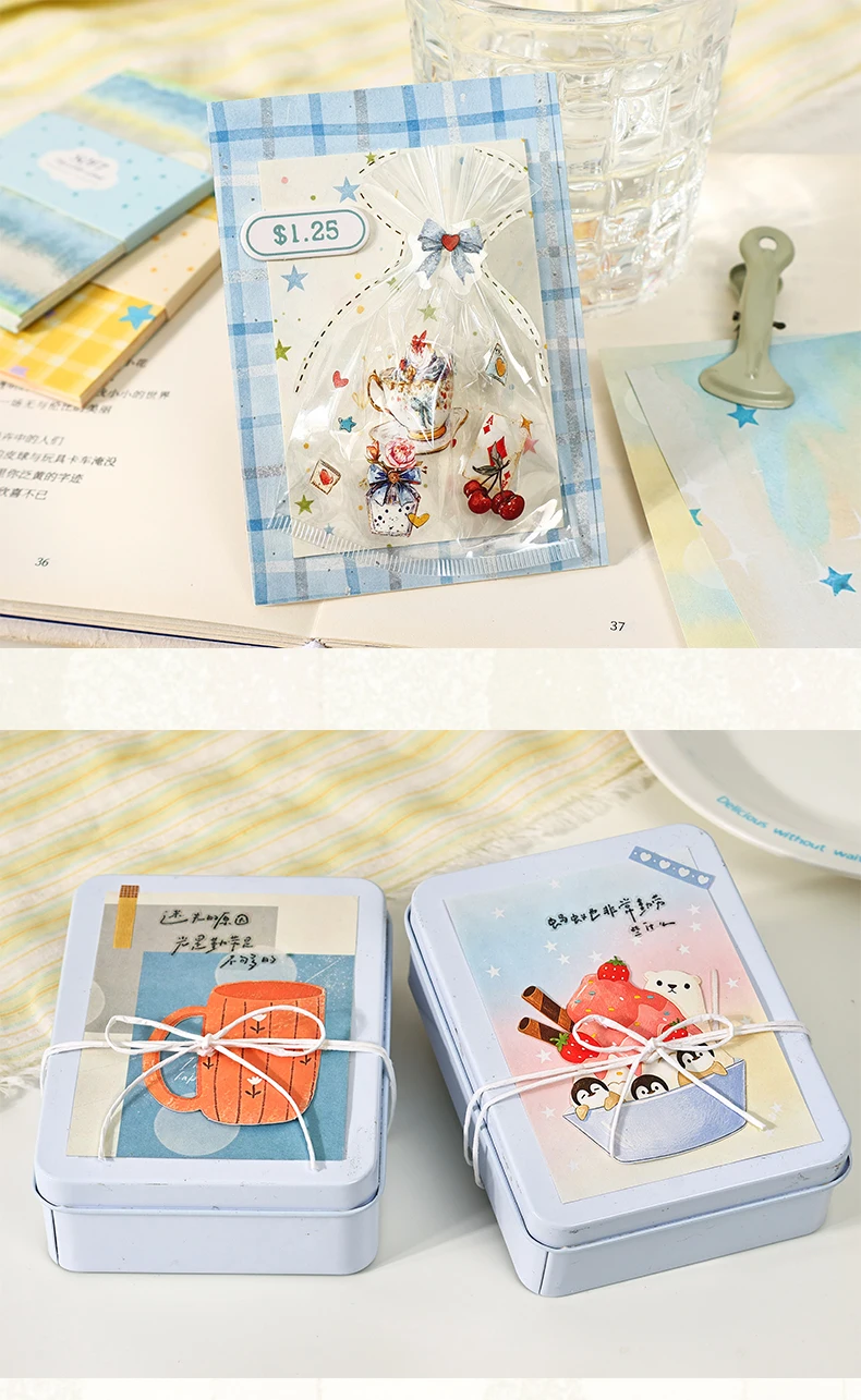 Journal GO 30 Stück Weiche Nebelfarben-Karten Doppelseitiger Papierblock Weißes Kraftpapier für Journaling, Scrapbooking, DIY-Basteln – Detail 11