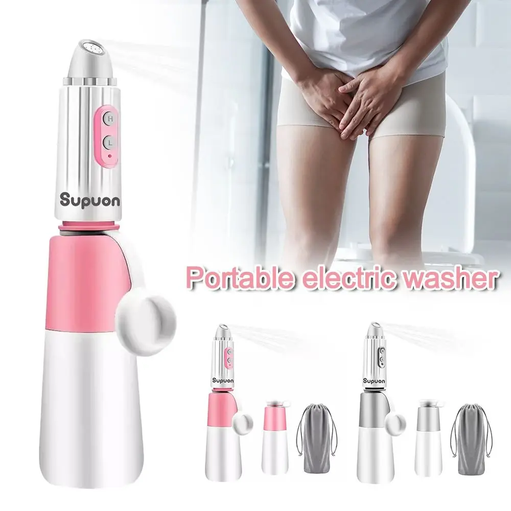 New Rechargeable Electric Bidet Water Pressure Control USB Charging Bidet Flusher Large Capacity Peri Bottle Women