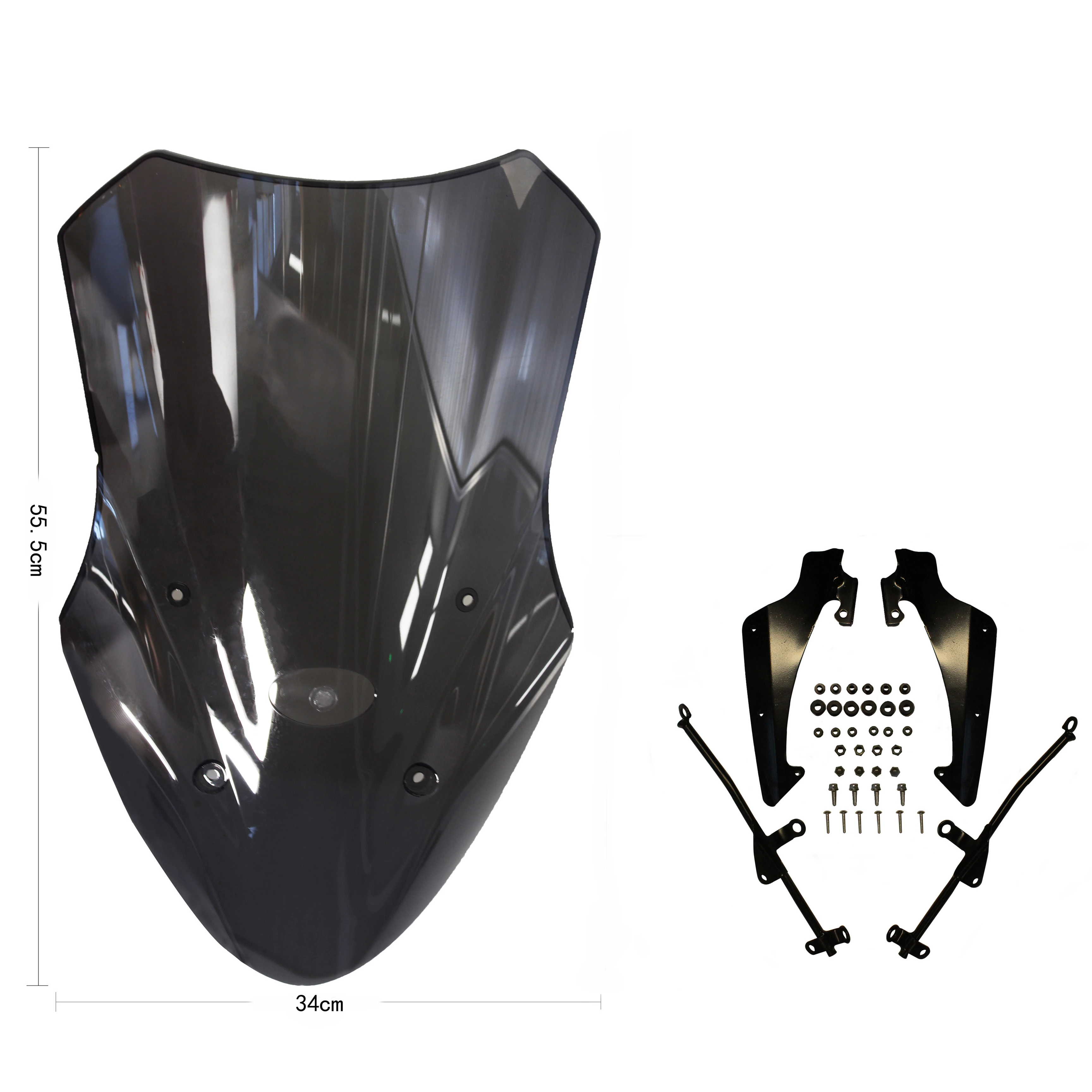 

STLF мотоцикл универсальный ПК пластиковый дымовой лобовое стекло дефлектор ветра регулируемый трансформатор ветровые стекла для Pcx