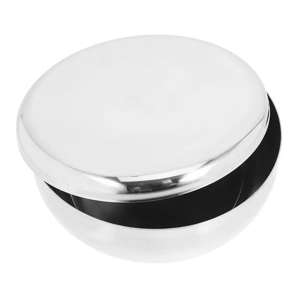 Tazón de Arroz Coreano de Acero Inoxidable de 12 cm con Tapa Ajustada, Diseño Elegante y Tradicional para Sopa, Fideos, Guarniciones, Ramen, Cocina Coreana