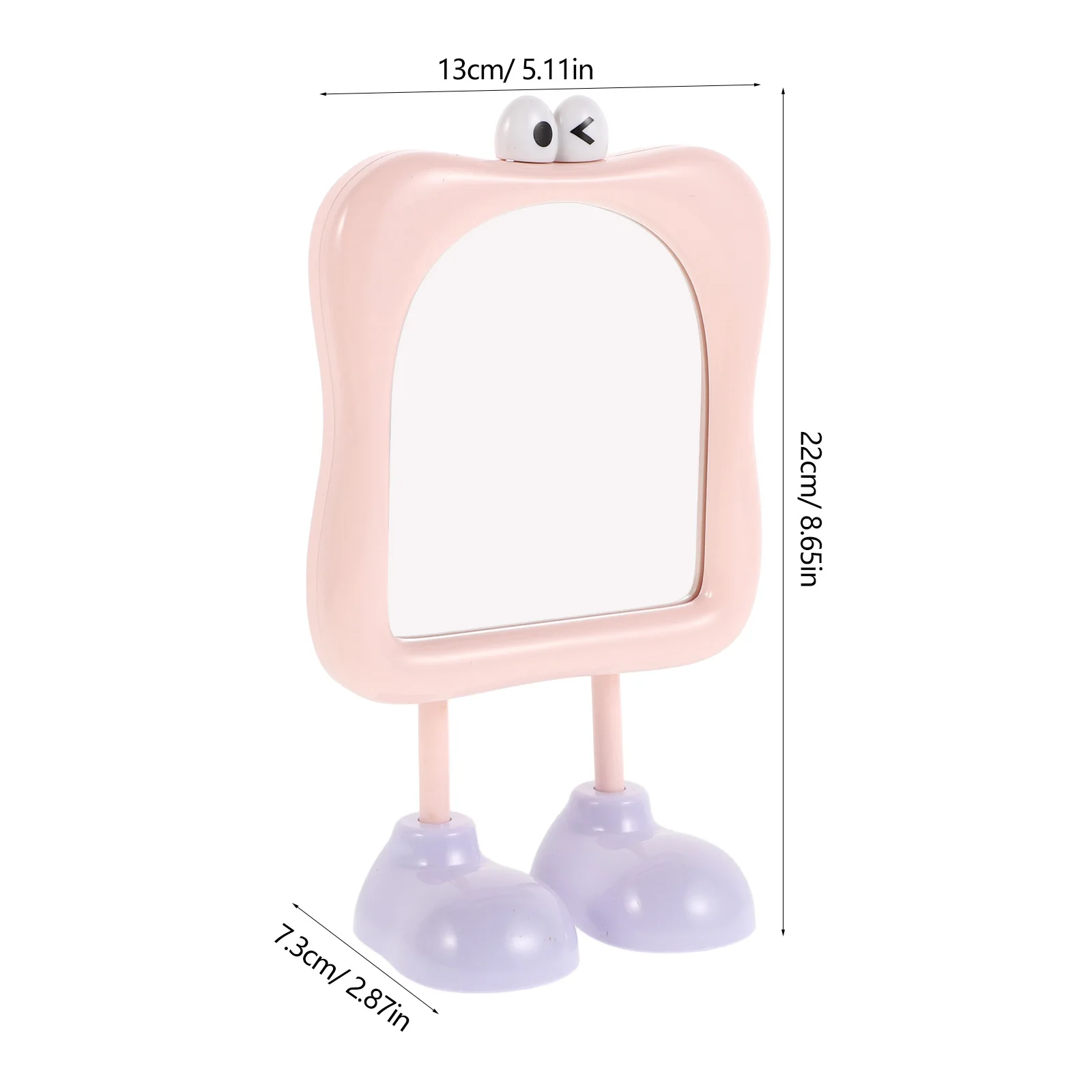 Petit miroir mignon pour décoration de bureau, miroir de maquillage Portable, réflexion haute définition, adapté au dortoir de bureau et