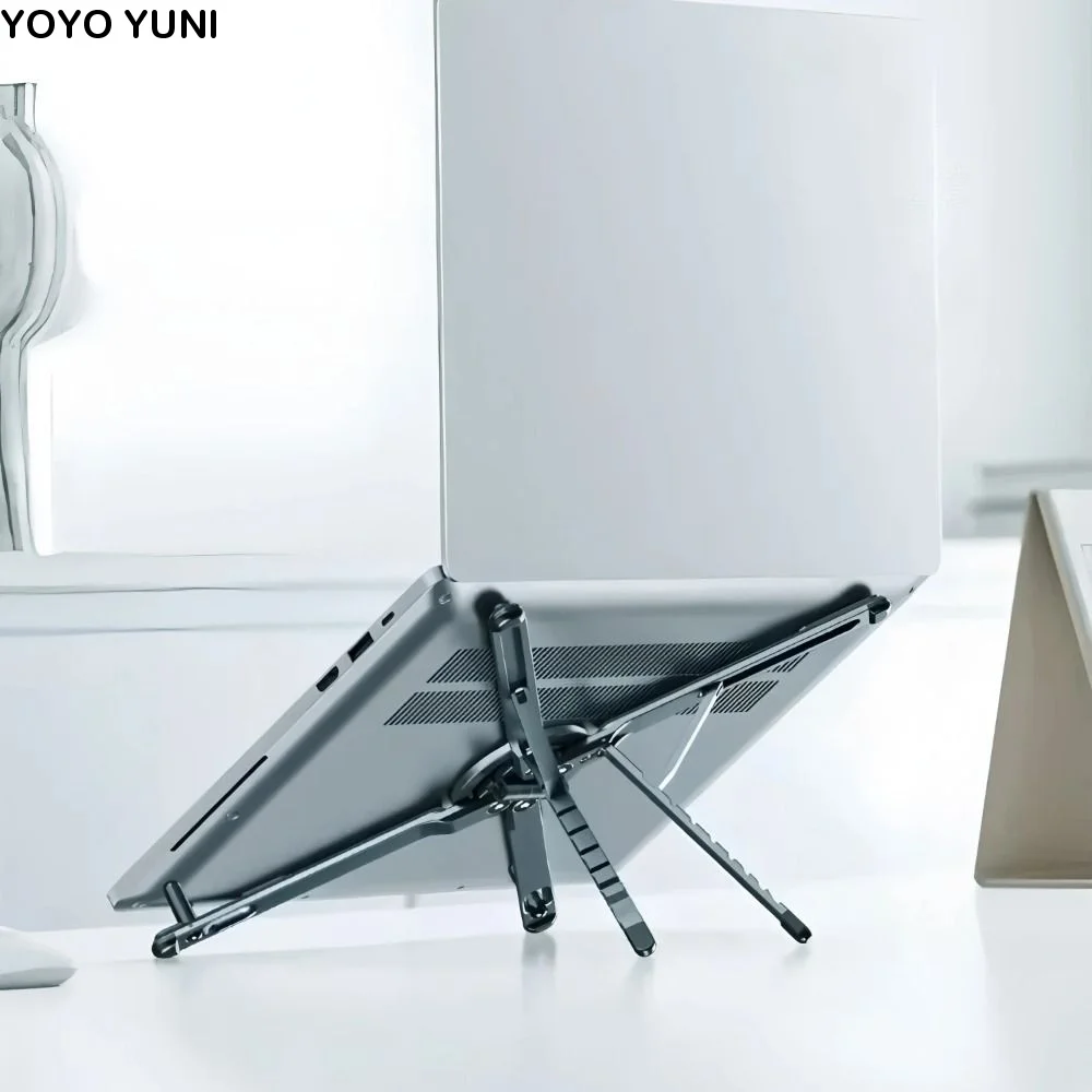 Premium Aluminum Alloy Magnetic Phone Stand Hollow Out Design Sturdy Structure Portable Tablet Stand Good Air Circulation