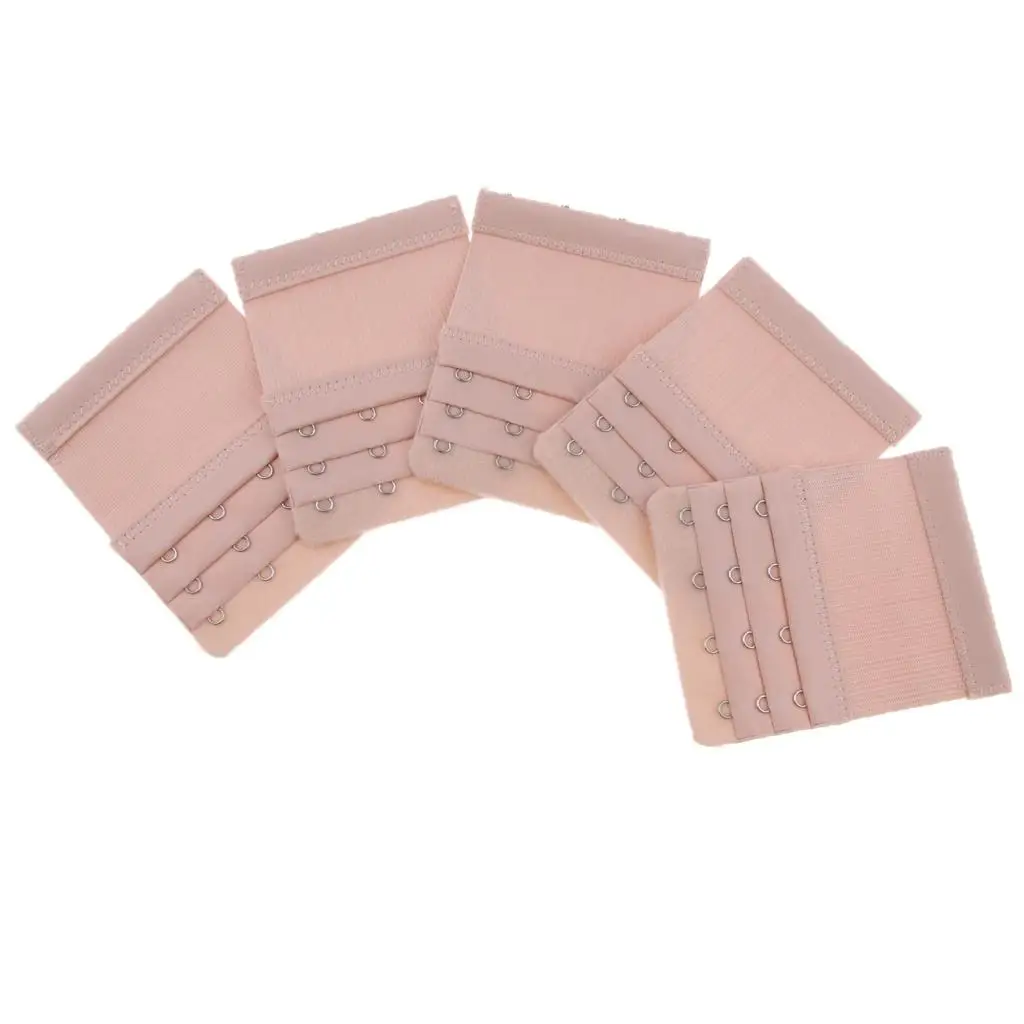 Womens Bra Extenders Elastic 4 Hook Band Adjustable Underwear Extension for Maternity Nursing