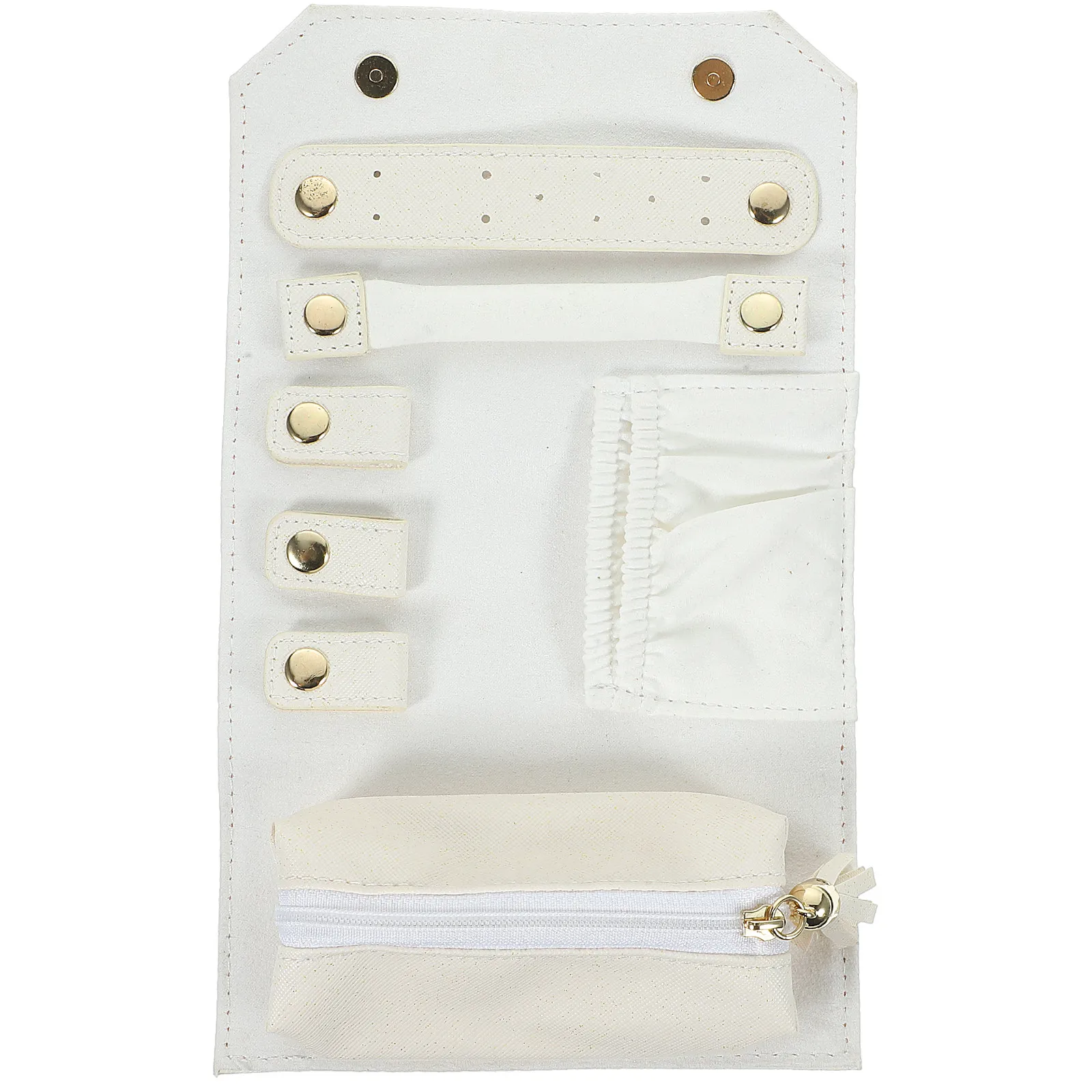 

Jewelry Roll Bag Foldable Travel Organizer Portable Storage Pouch for Bracelets Necklaces Rings Small Lightweight