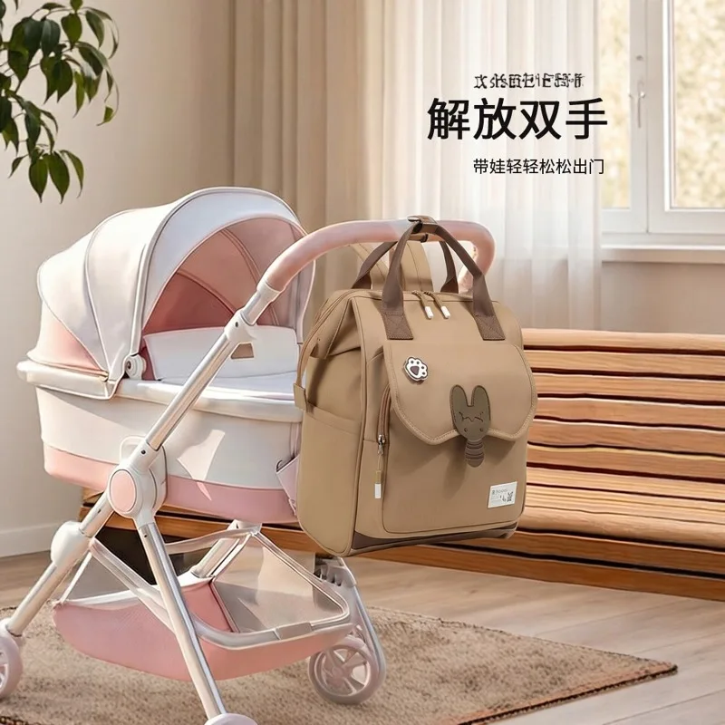 Mommy Diaper Bag Baby Stroller Organizer Backpack Large Capacity Outdoor Travel Maternity Bag With Insulated Pocket Changing Pad