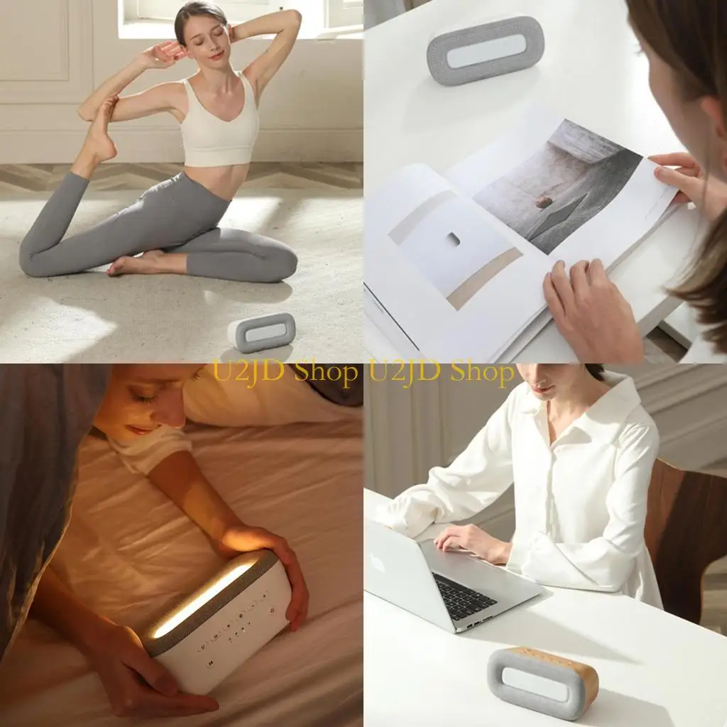 U2JD White Noise Machine Featuring Soothing Natural Sounds with 9 Kinds Night Light