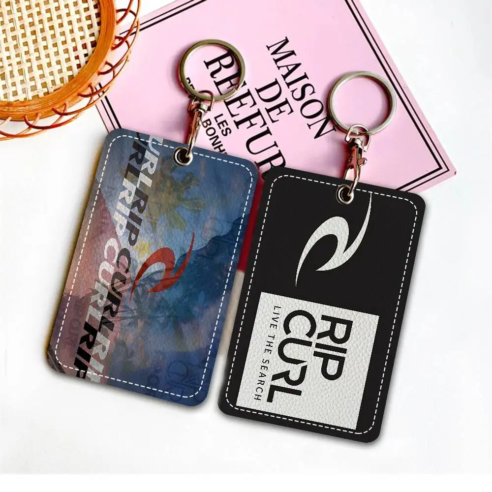 

Держатель для карт R-Ripcurl Surf с персонализированным принтом, подходит для девушек, чехол для карт, держатель для бейджей, брелок для ключей