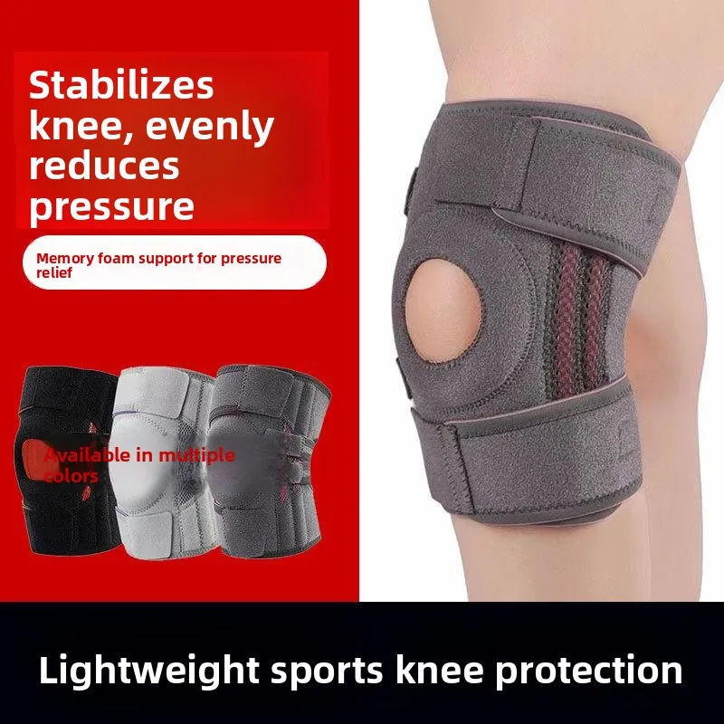 genouilleres-a-conception-ouverte-avec-sangle-de-soutien-du-tendon-rotulien-pour-le-basketball-les-squats-la-corde-a-sauter-la-course-a-pied-avec-support-a-ressort-haute-pression