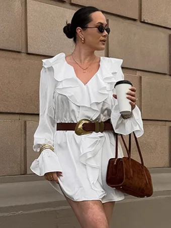 فساتين نسائية على الطراز الياباني كاجوال بأكمام قصيرة أحمر بورجوندي خوخ وردي أزرق أخضر أصفر رمادي كاكي عاجي بيج رمل كلاسيكي #4