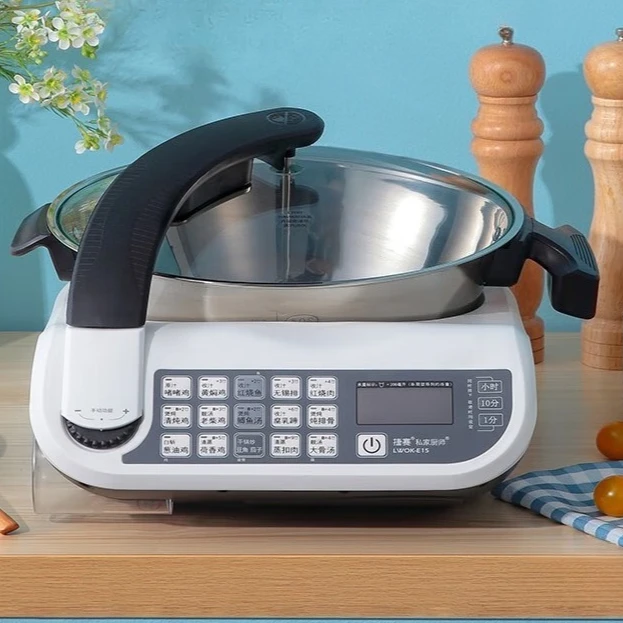 Fully automatic intelligent cooking machine, multi-functional intelligent cooking pot, household automatic cooking robot