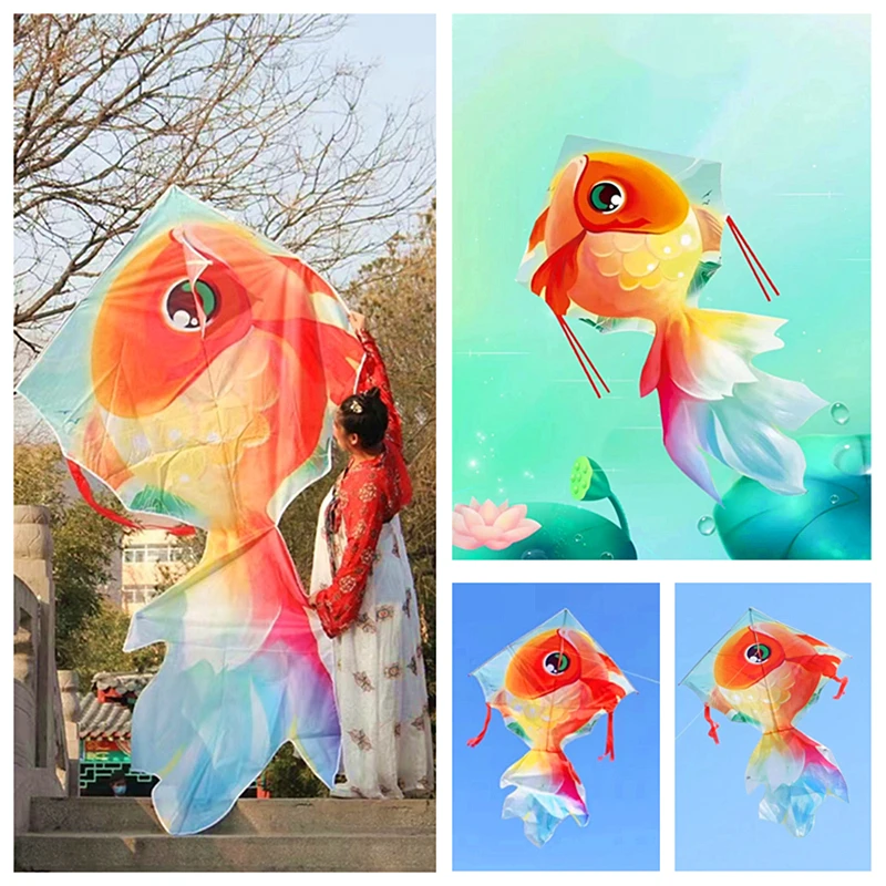 Free Shipping 200cm fish kites flying toys for children kites wheel ripstop nylon fabric kite dragon tissu drachenfliegen flies