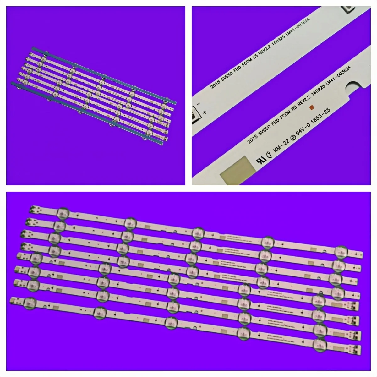 LED Backlight Strip for TV UE49M5002AK UN50J5200 UN50J5000AG UN50J5000AF UN50J5300AF UN49M5200AF UE49J5300AU