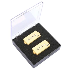 4 Strings Bass Pickups Neck & Bridge Pickup Set for 4 Strings P/ J  Bass Guitar Part & Accessories  Alnico 5