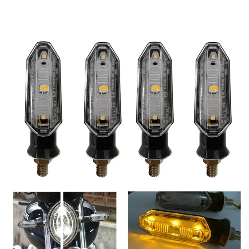 

Motorcycle Turn Signals Lights Flasher LED Arrow Indicator Blinker Lamps Directional Accessories For Kawasaki Hondas For Suzuki